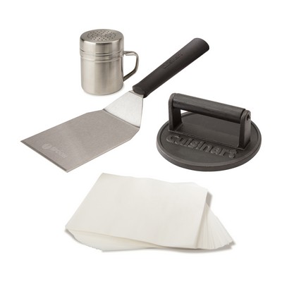 Cuisinart Outdoors™ Smashed Burger Kit - Black